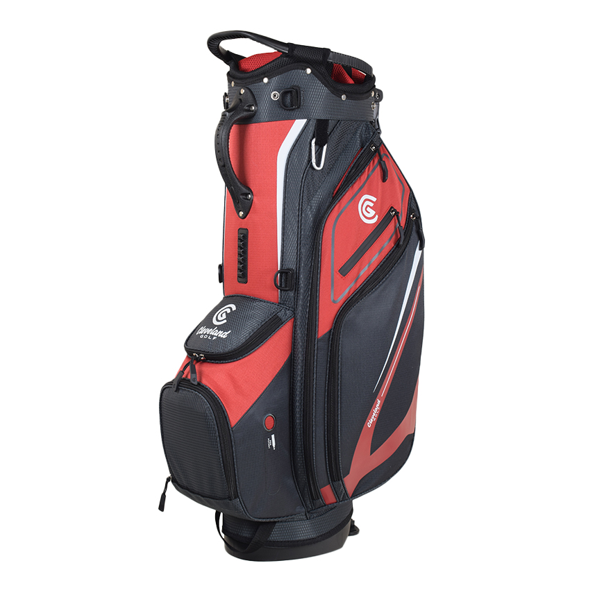 Cleveland Golf Lightweight Stand Bag,Red/Charcoal image number null