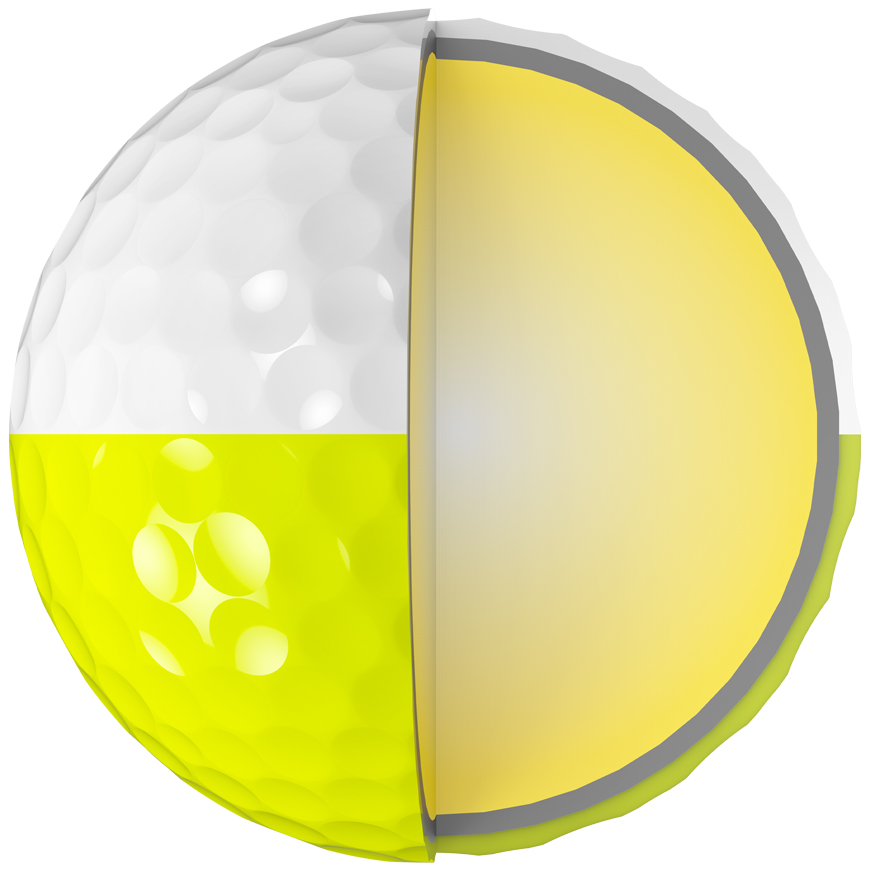 Z-STAR DIVIDE Golf Balls,White / Tour Yellow image number null