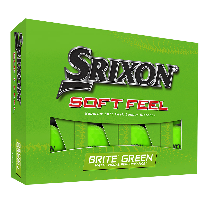 SOFT FEEL BRITE Golf Balls,Brite Green image number null