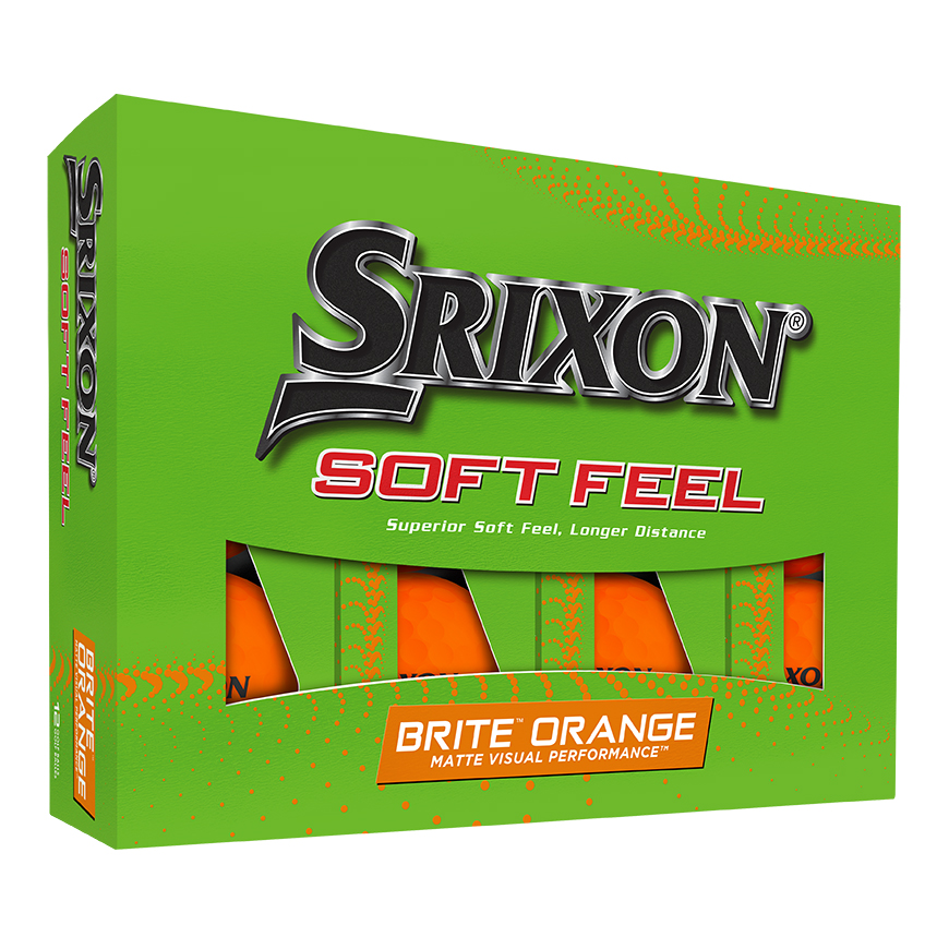 SOFT FEEL BRITE Golf Balls,Brite Orange image number null