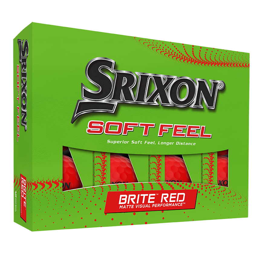 SOFT FEEL BRITE Golf Balls,Brite Red image number null